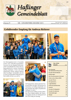 Haflinger Gemeindeblatt 1/2022